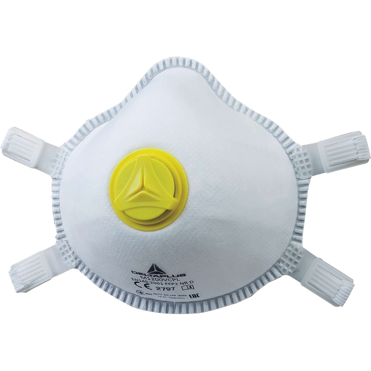 Delta Plus M1200VPLUS P2 Disposable Respiratory Mask with Valve - Box of 5
