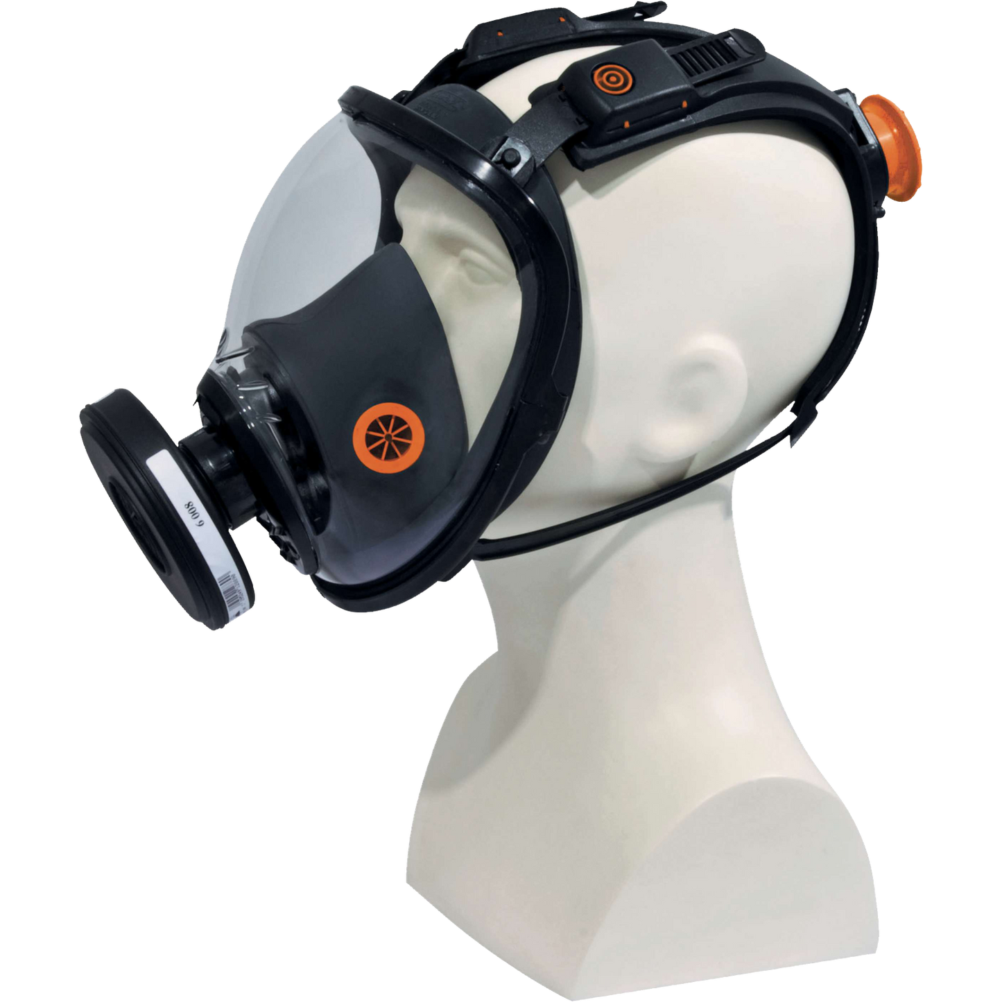 Delta Plus M9200 Full-Face Respirator Mask 210Â° Visor Adjustable Silicone