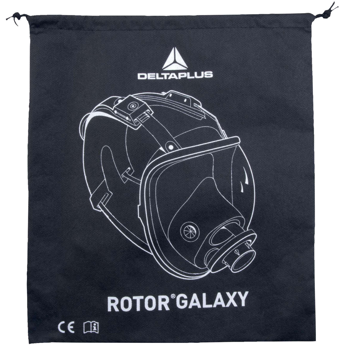 Delta Plus M9200 Full-Face Respirator Mask 210Â° Visor Adjustable Silicone