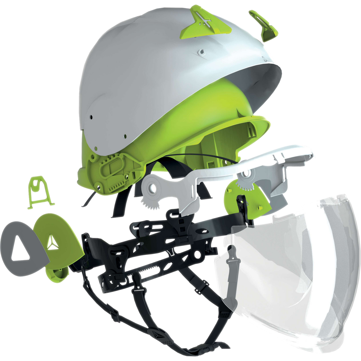 Delta Plus ONYX2 BLANC Arc Flash Safety Helmet with Integrated Visor 775g