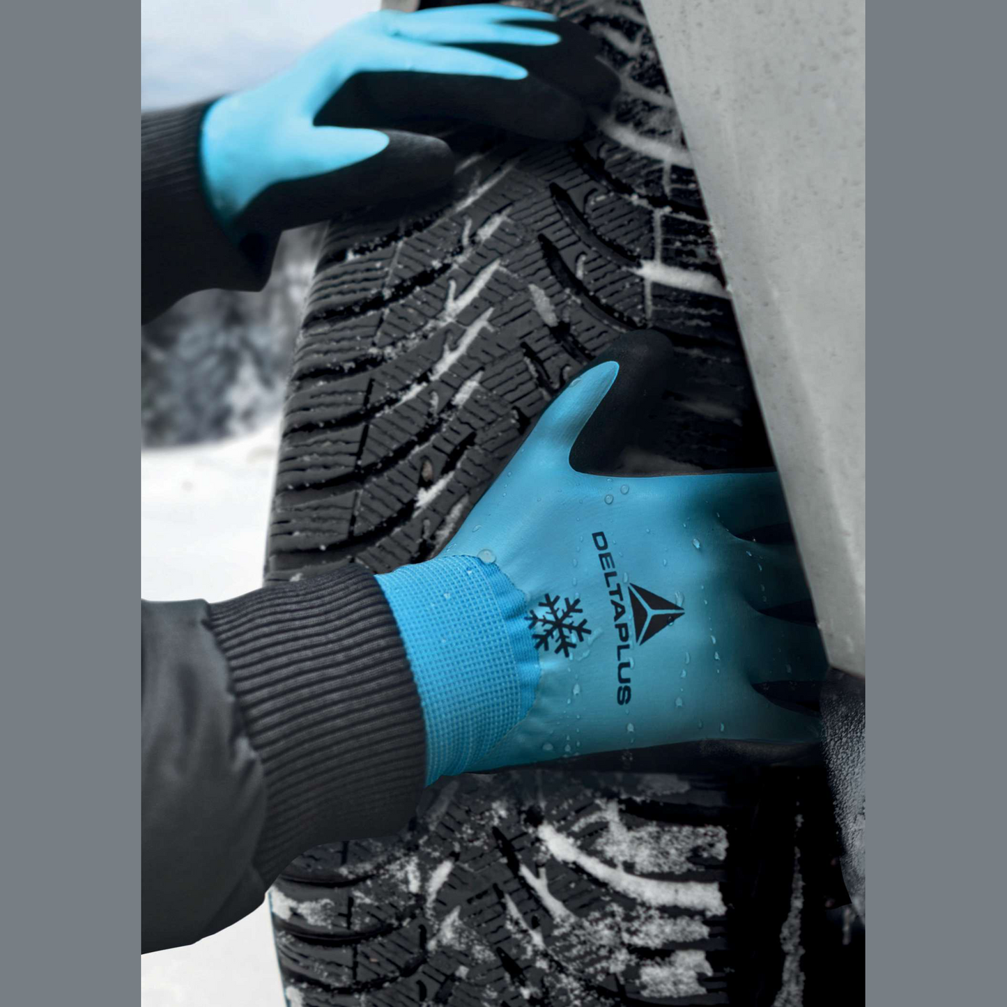 Delta Plus THRYM VV736 Waterproof Thermal Work Gloves Grip Cold Protection