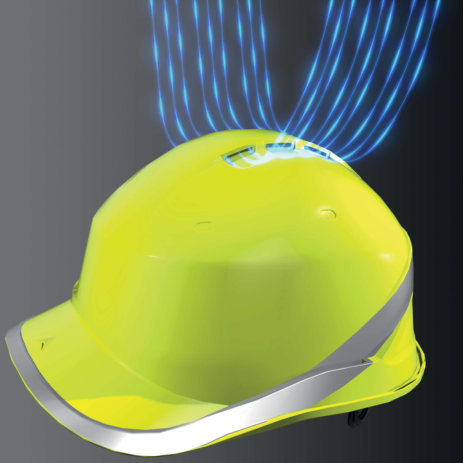 Delta Plus Diamond VI Wind Safety Helmet Lightweight Vented ABS Adjustable Fit