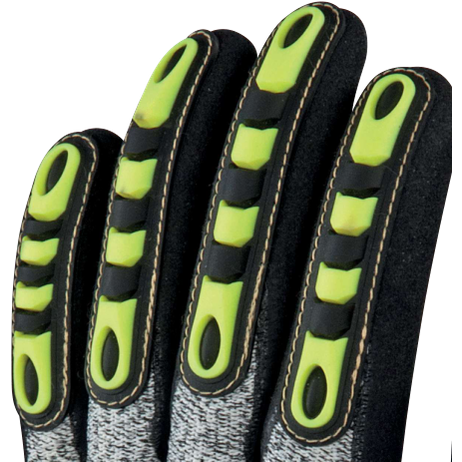 Delta Plus EOS NOCUT VV910 Cut & Impact-Resistant Work Gloves-Yellow/Grey/Black