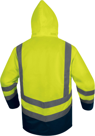 Delta Plus OPTIMUM3 Hi-Vis 5-in-1 Waterproof Parka Unisex S-5XL Fleece Lined