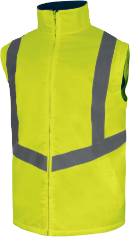 Delta Plus OPTIMUM3 Hi-Vis 5-in-1 Waterproof Parka Unisex S-5XL Fleece Lined