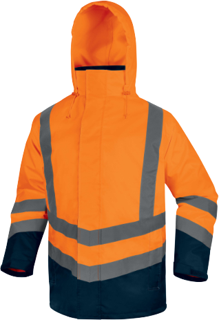 Delta Plus OPTIMUM3 Hi-Vis 5-in-1 Waterproof Parka Unisex S-5XL Fleece Lined