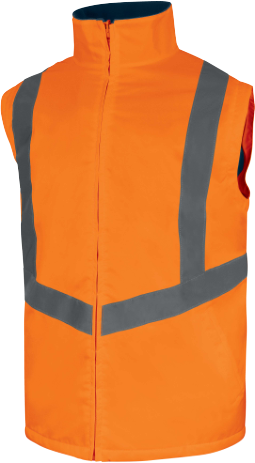 Delta Plus OPTIMUM3 Hi-Vis 5-in-1 Waterproof Parka Unisex S-5XL Fleece Lined