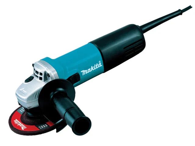 Makita 9557NBR 115mm Grinder 840W Anti-Restart Soft Start 240V with Accessories