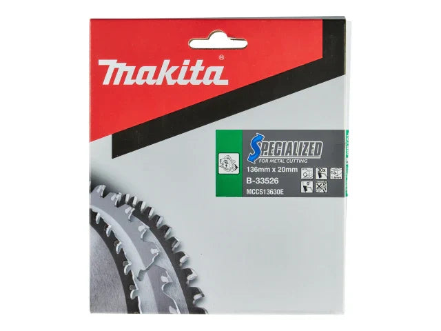 Makita B-33526 Metal Cutting Saw Blade 136mm 30T for Fast Clean Cuts