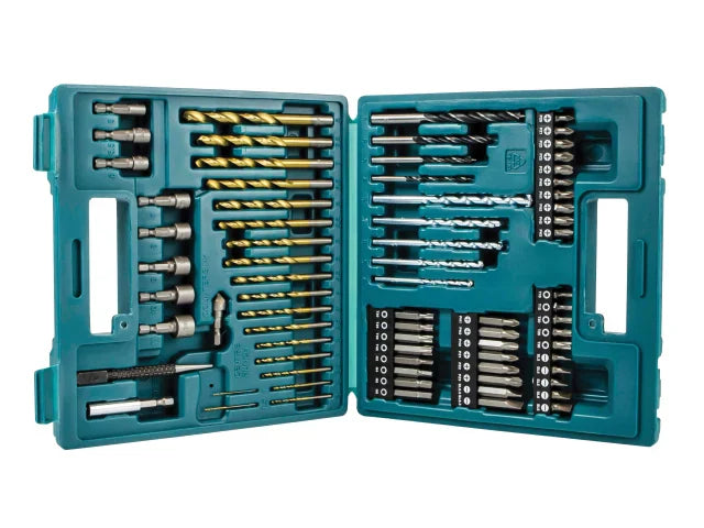 Makita B-49373 75 Piece Drill & Bit Set for Steel, Wood, Masonry, DIY