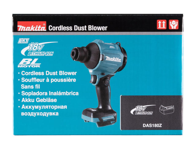 Makita DAS180Z LXT 18V Dust Blower Bare Unit with Variable Speed & Nozzles