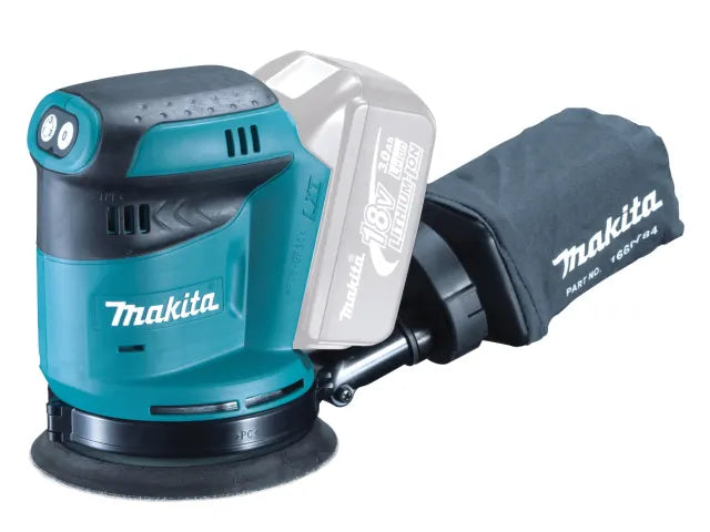 Makita DBO180Z 125mm Random Orbital Sander 18V BareUnit 3-Speed Ergonomic Design
