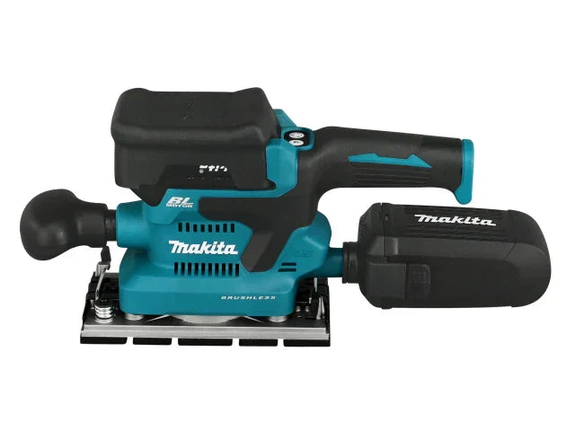 Makita DBO380RTJ 18V LXT Brushless Finishing Sander with 2 x 5.0Ah Batteries