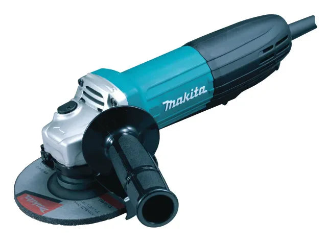 Makita GA5034 125mm Angle Grinder 720W 110V with Paddle Switch & Accessories