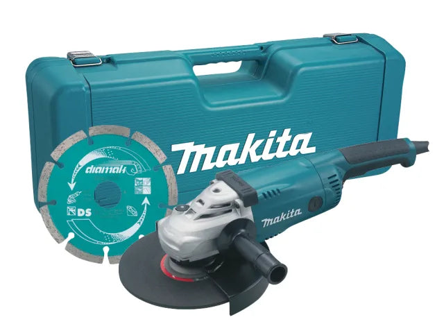 Makita GA9020KD 230mm Angle Grinder 2000W 110V with Case & Diamond Wheel