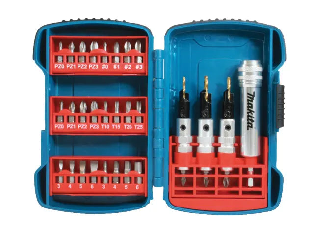 Makita P-70552 4 Way Driver Set with 24 Screwdriver Bits and Accessories