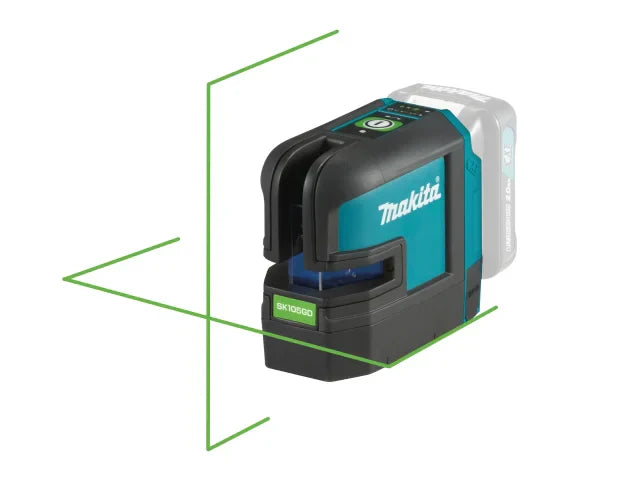 Makita SK105GDZ CXT Cross Line Laser 12V Self-Levelling Green IP54 35m