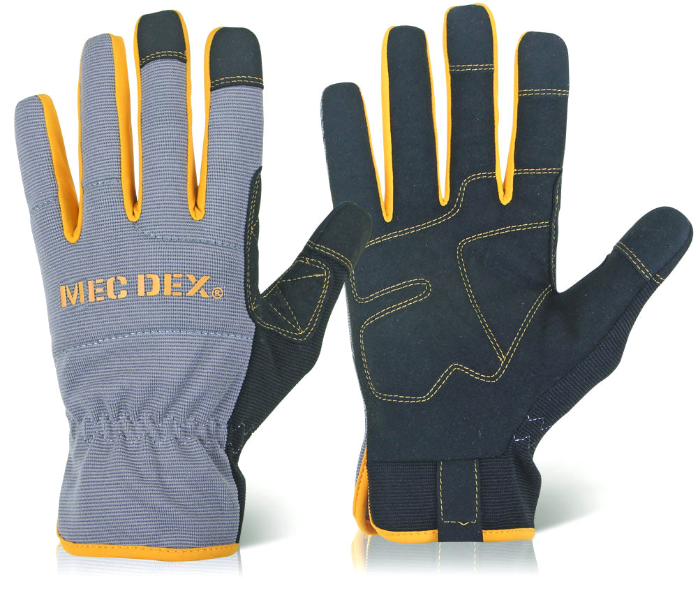 Bsafe Mec-Dex Passion Plus Grey Gloves with Touchscreen Tips - Multi-Purpose Use