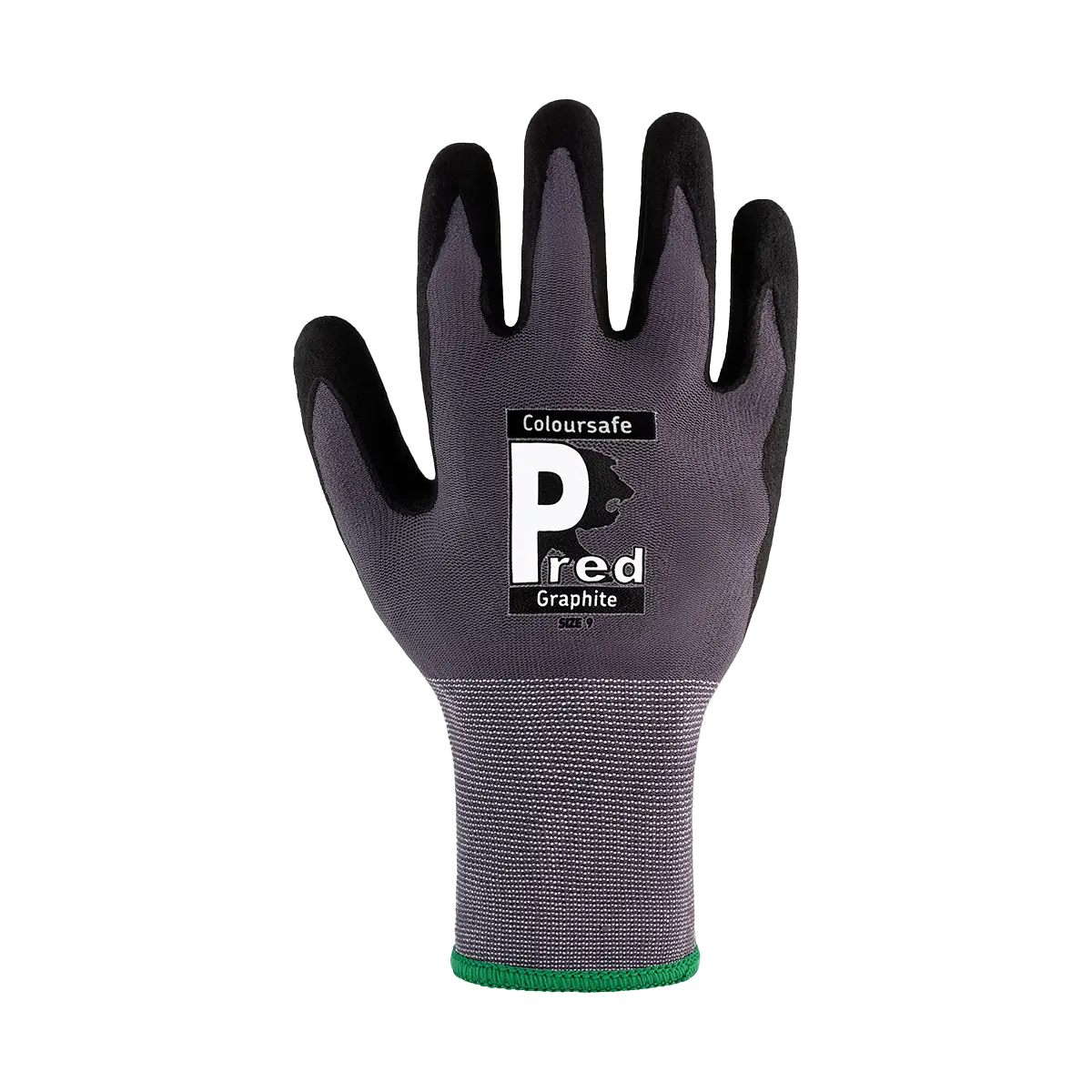 Predator Graphite Gloves Nitrile Coated Grey Nylon Spandex EN388 EN407