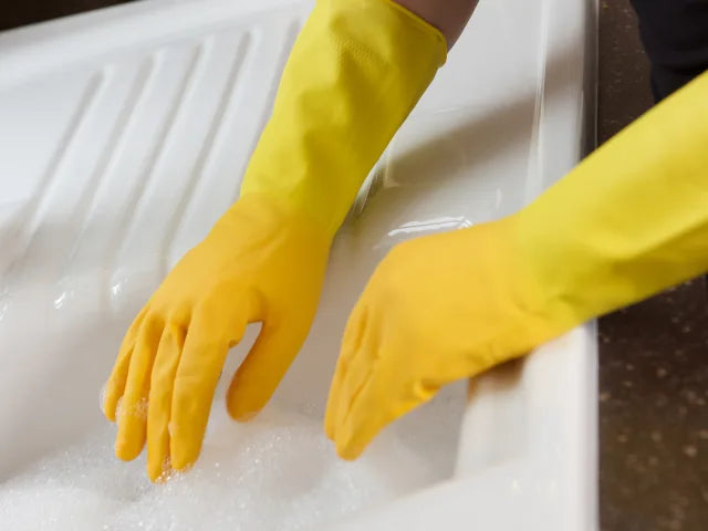 Marigold Extra-Life Medium Kitchen Rubber Gloves 6 Pairs Durable Anti-Slip