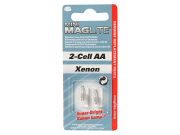 Maglite AA Replacement Bulbs Pack of 2 for Mini Mag Torches LM2A001
