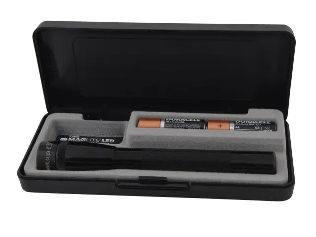 Maglite SP22017 AA LED Torch Black Multi-Mode Electronic Switch Gift Box