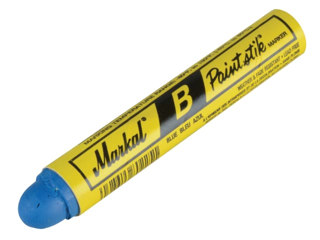 Markal Blue Paintstik Cold Surface Marker for All Materials Weather Resistant