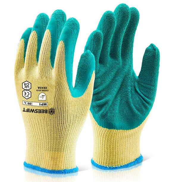 Beeswift M/P Latex Coated Gloves for Construction & Steel Handling, EN388