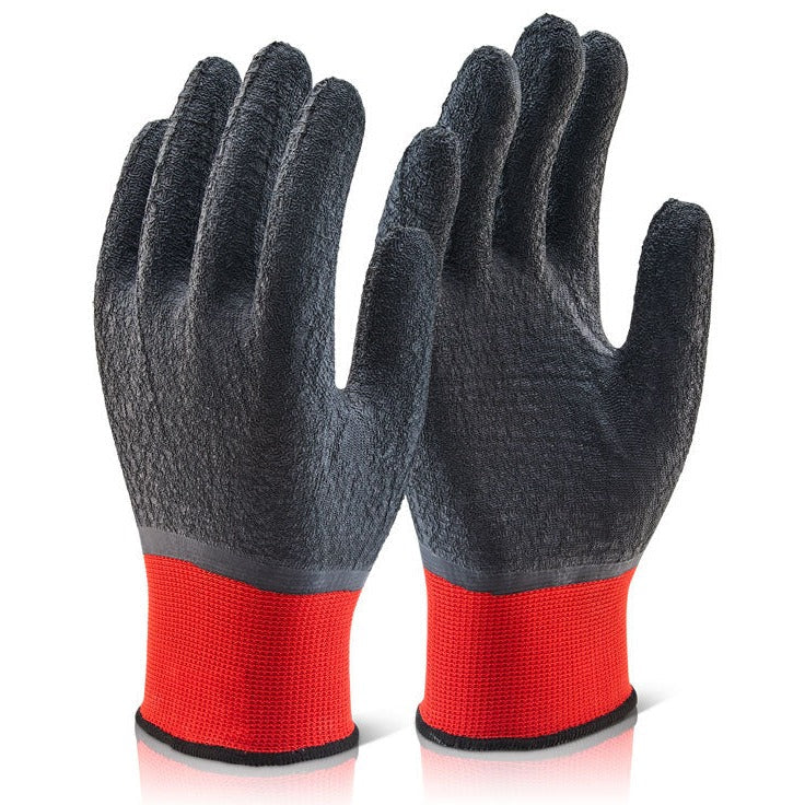 Beeswift Latex Poly Gloves M/P F/C Size 09 Durable Protective Workwear