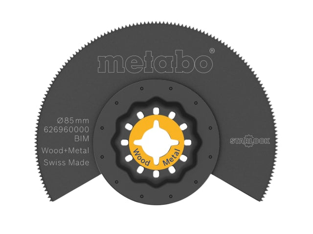 Metabo Starlock BIM Segment Saw Blade 85mm for Wood and Metal Cutting