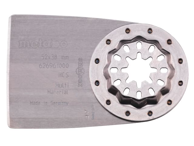 Metabo Starlock HCS Scraper 52mm Durable High-Carbon Steel Tool for Removal