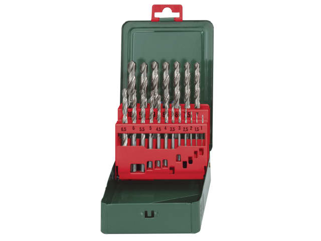 Metabo HSS-G Twist Drill Bit Set 19 Piece for Steel and Non-Ferrous Metals