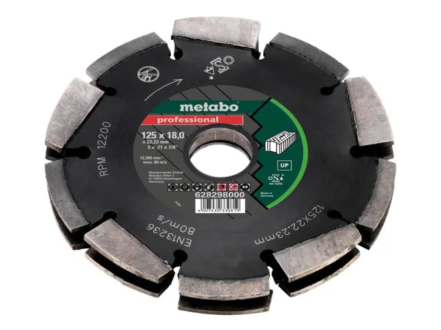 Metabo 2 Row Universal Wall Chaser Blade 125 x 22.23mm - Electric Installations