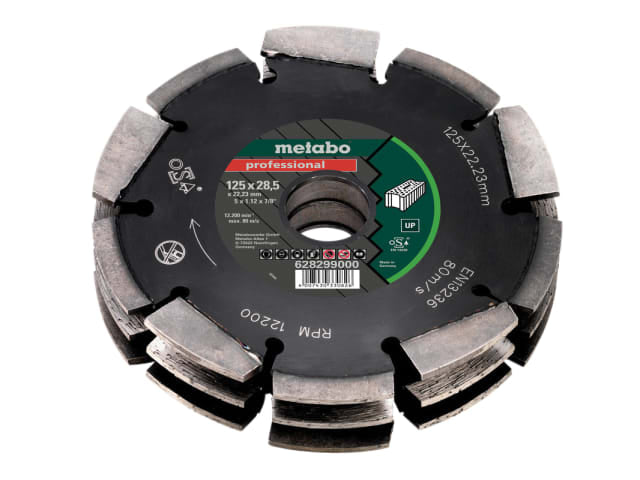 Metabo 3 Row Universal Wall Chaser Blade 125mm for Electric Installations