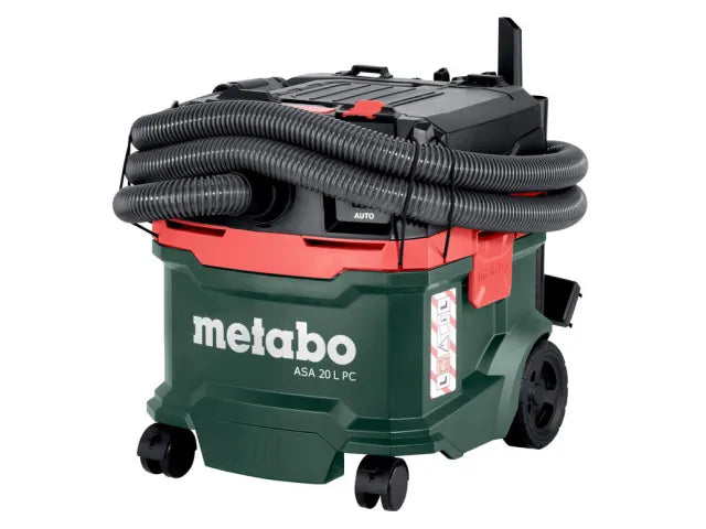 Metabo ASA 20 L PC All-Purpose Vacuum 1200W with Power Tool Take Off