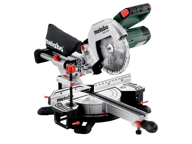 Metabo KGS 216MN Sliding Mitre Saw 216mm 1500W 110V with LED Light & Support