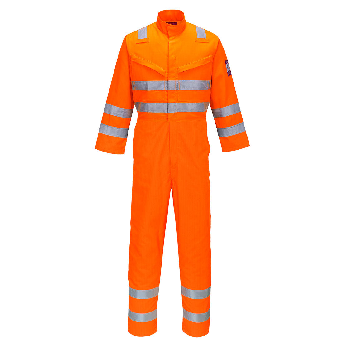 Portwest Modaflame RIS Orange Coverall Flame Resist. Chemical Resist. 8 Pockets