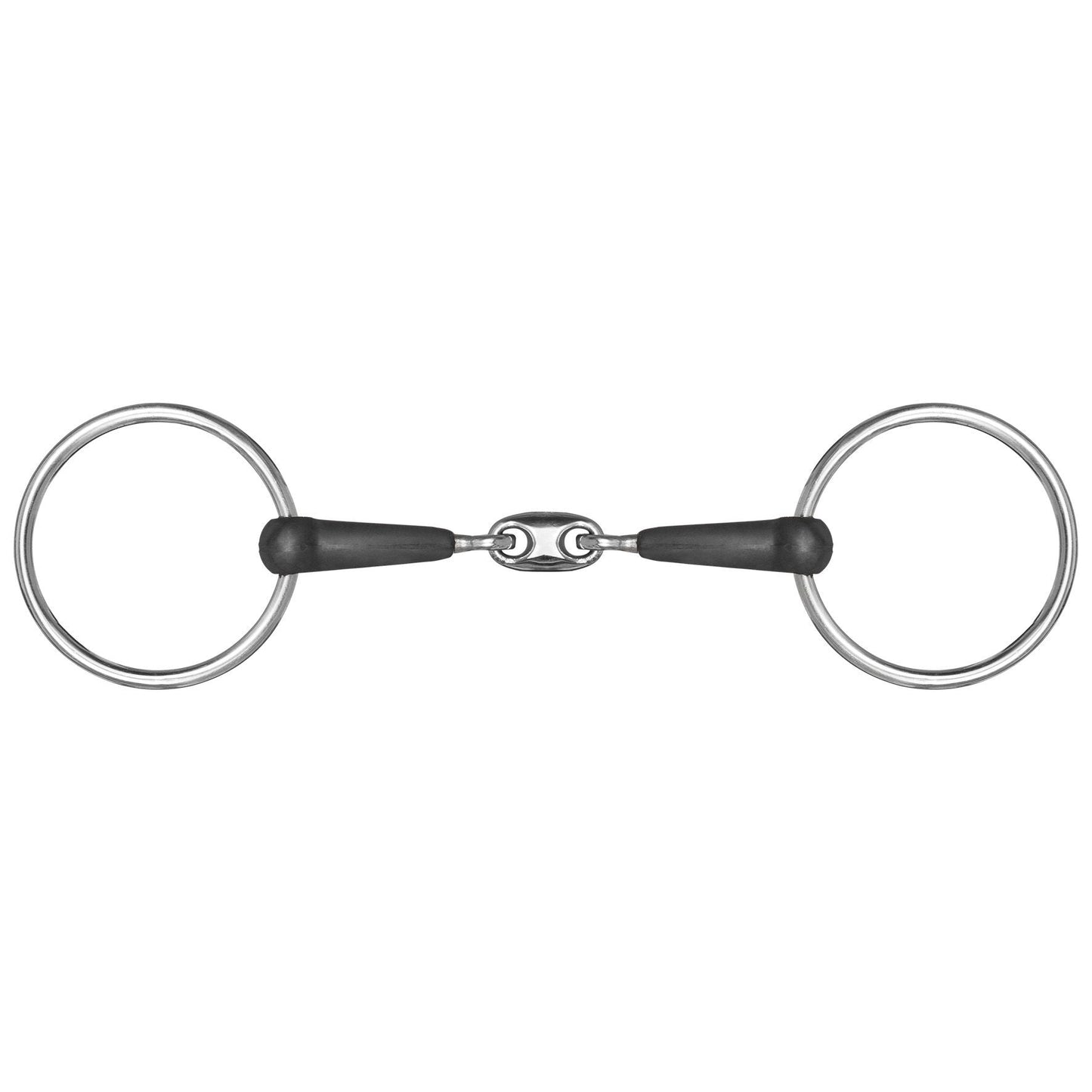 Mackey Double Jointed Rubber Snaffle Bit