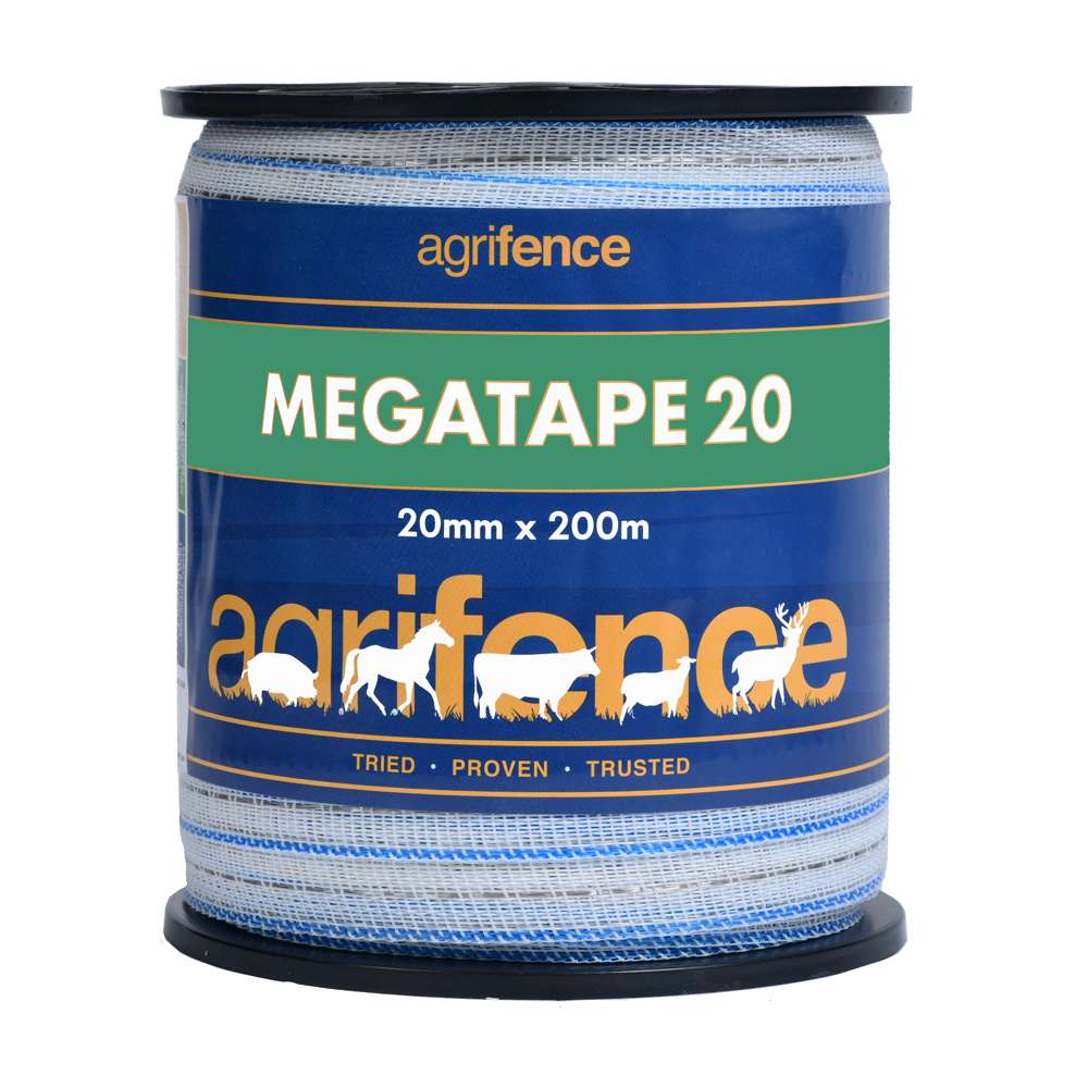 Agrifence Megatape Reinforced Tape for Temporary Fencing and Perimeters