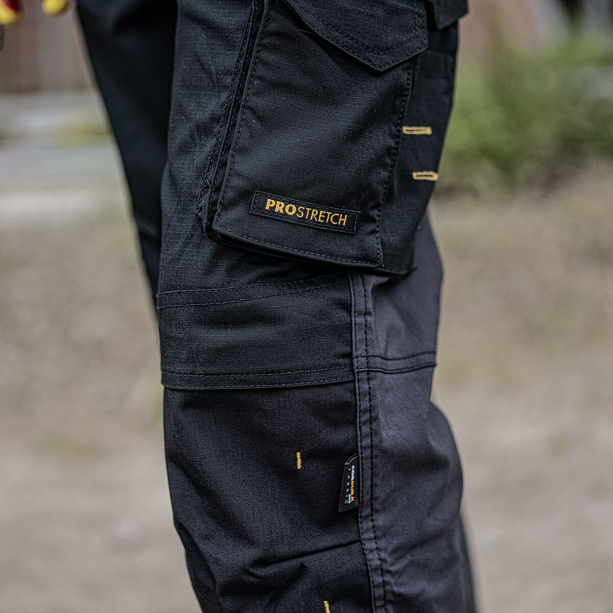 DeWalt Memphis Trousers Slim Fit Holster Pockets Grey/Black Cordura Reinforced