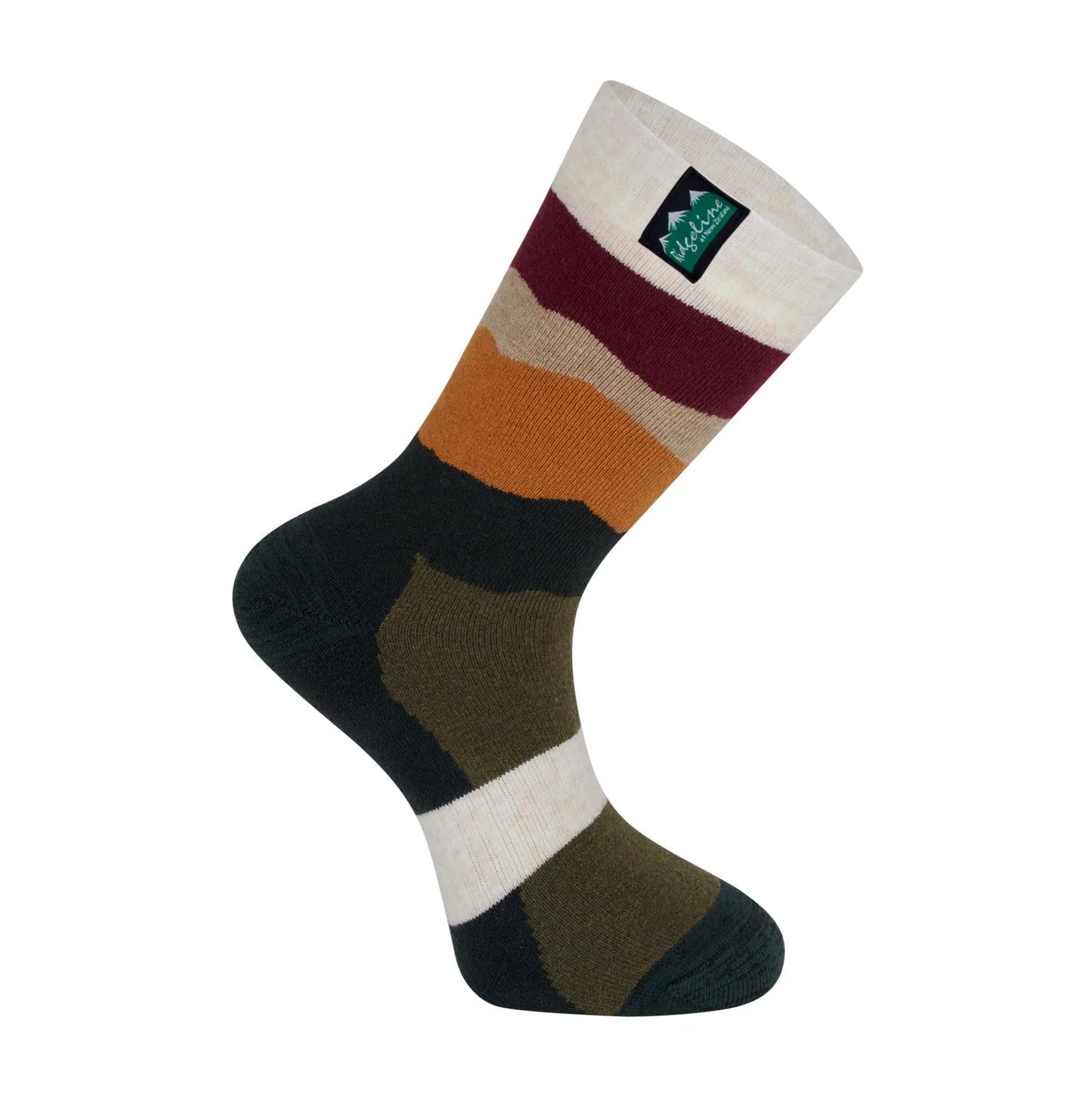 Ridgeline Merino Mid Length Wool Socks for Outdoor Sports and Work
