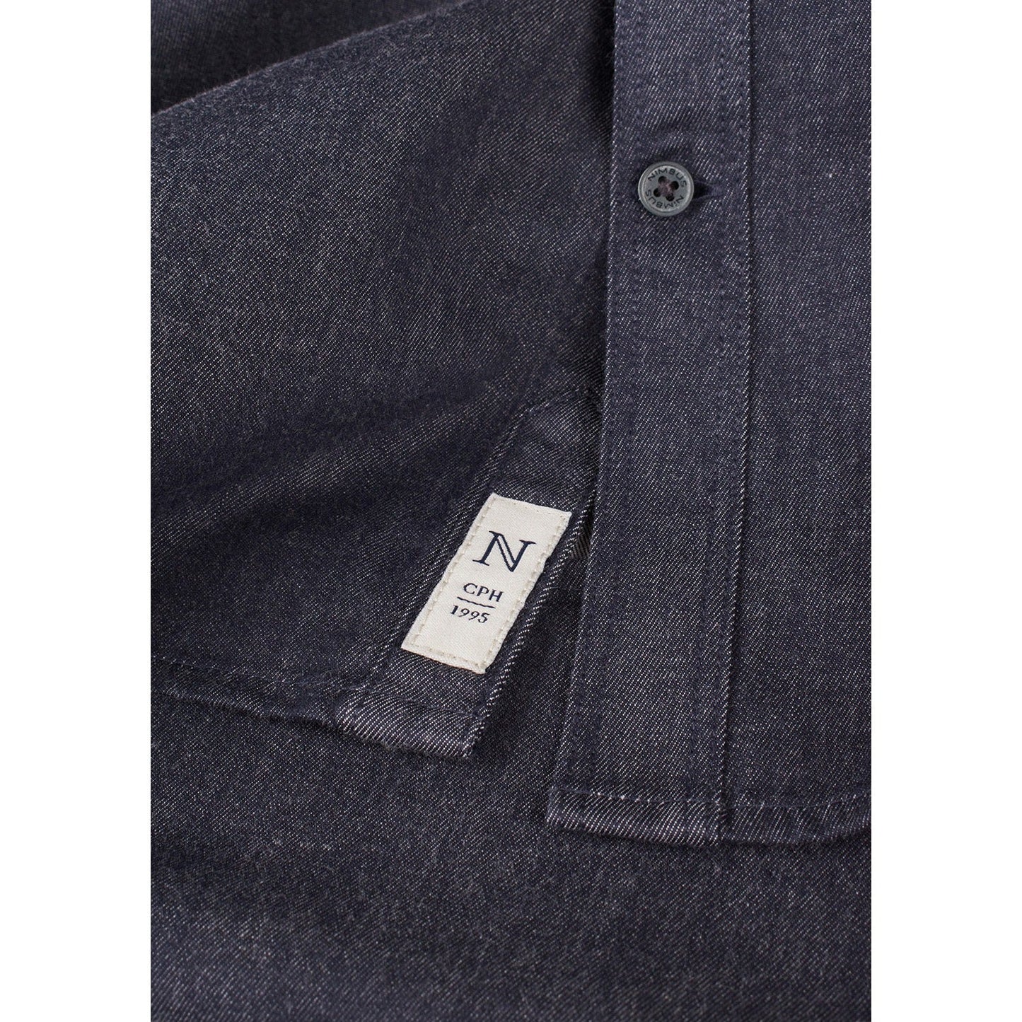 Nimbus Torrance Modern Fit Denim Shirt Stretch Fabric Button-Down Collar
