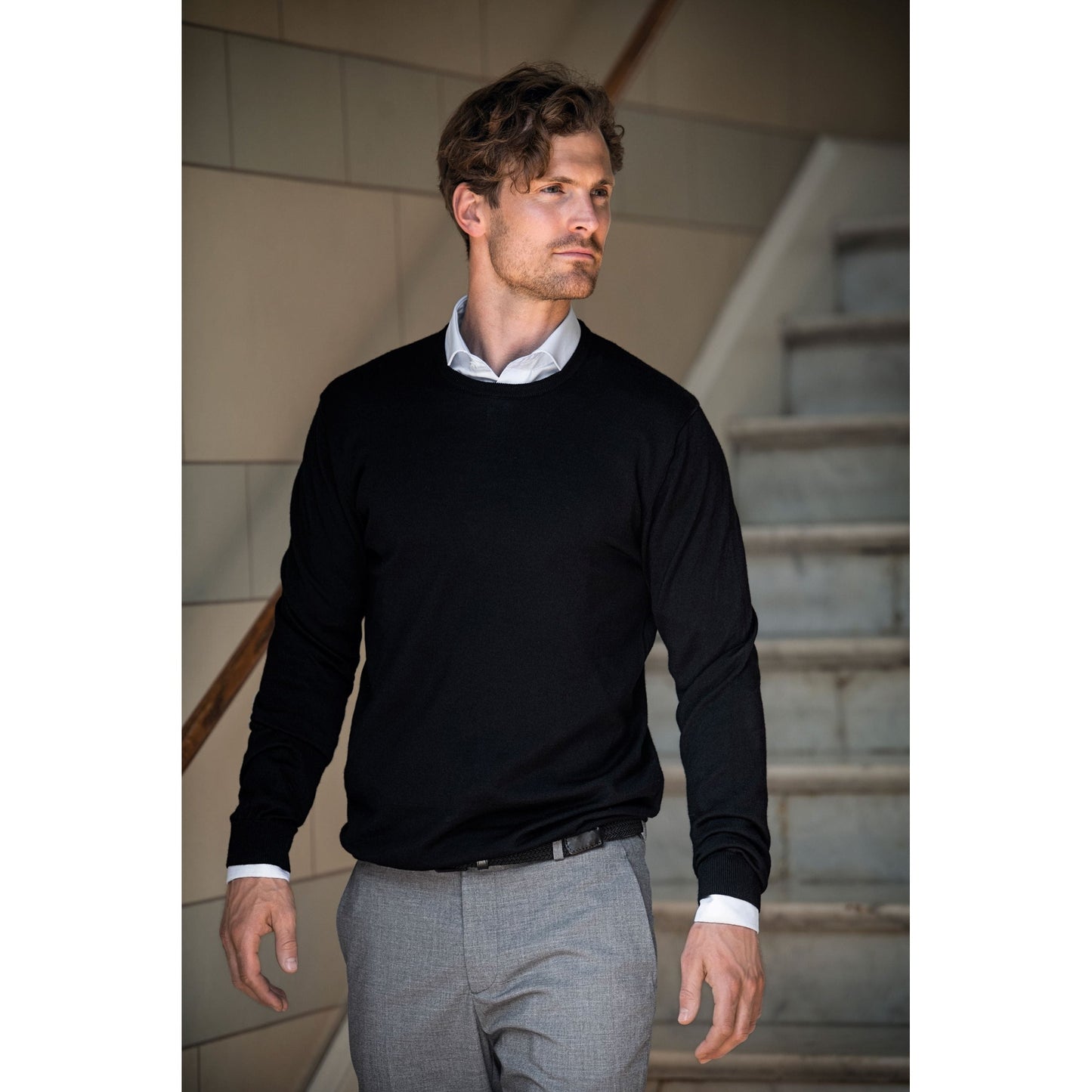 Nimbus Beaufort Extra Fine Cashwool Merino Knit Sweater with Removable Warmer