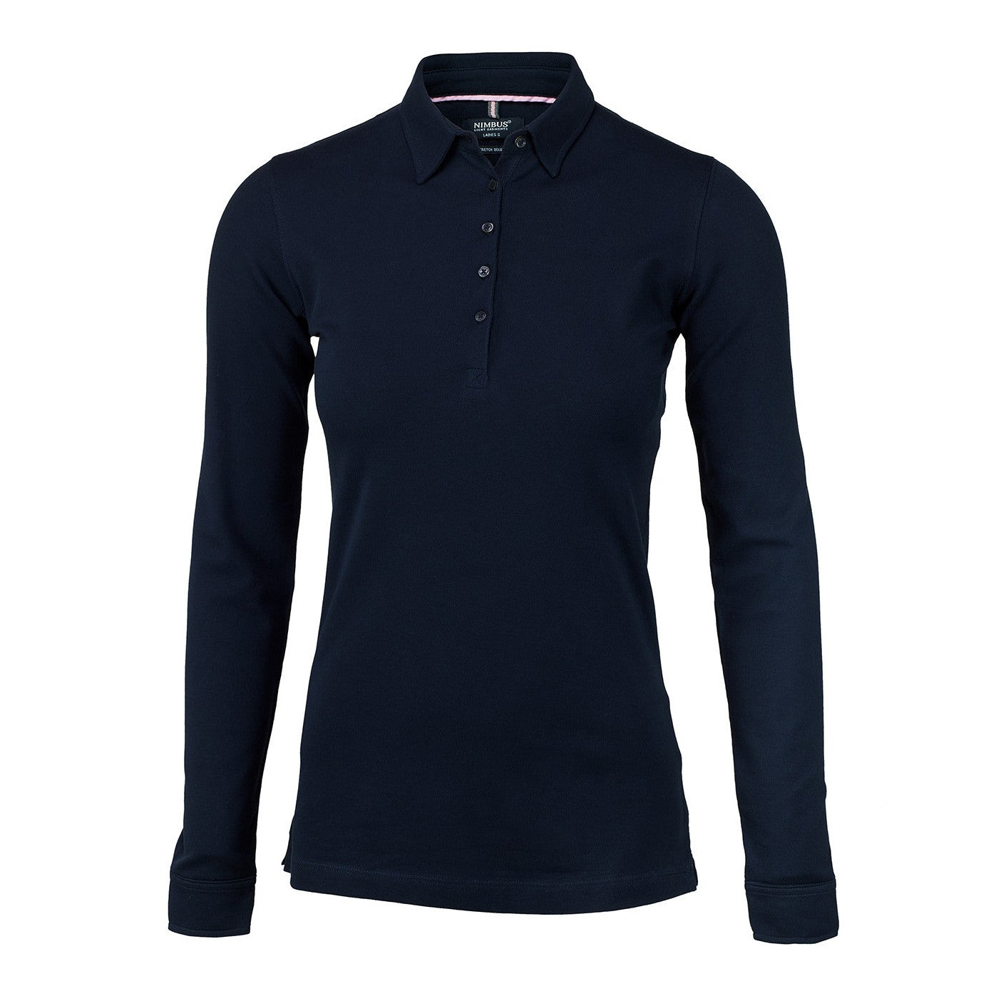 Nimbus Women's Carlington Long Sleeve Polo Shirt Organic Cotton Elegant Fit