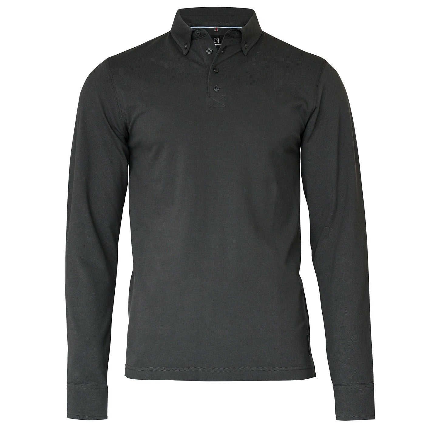 Nimbus Carlington Deluxe Long Sleeve Polo Shirt Organic Cotton Elegant Fit