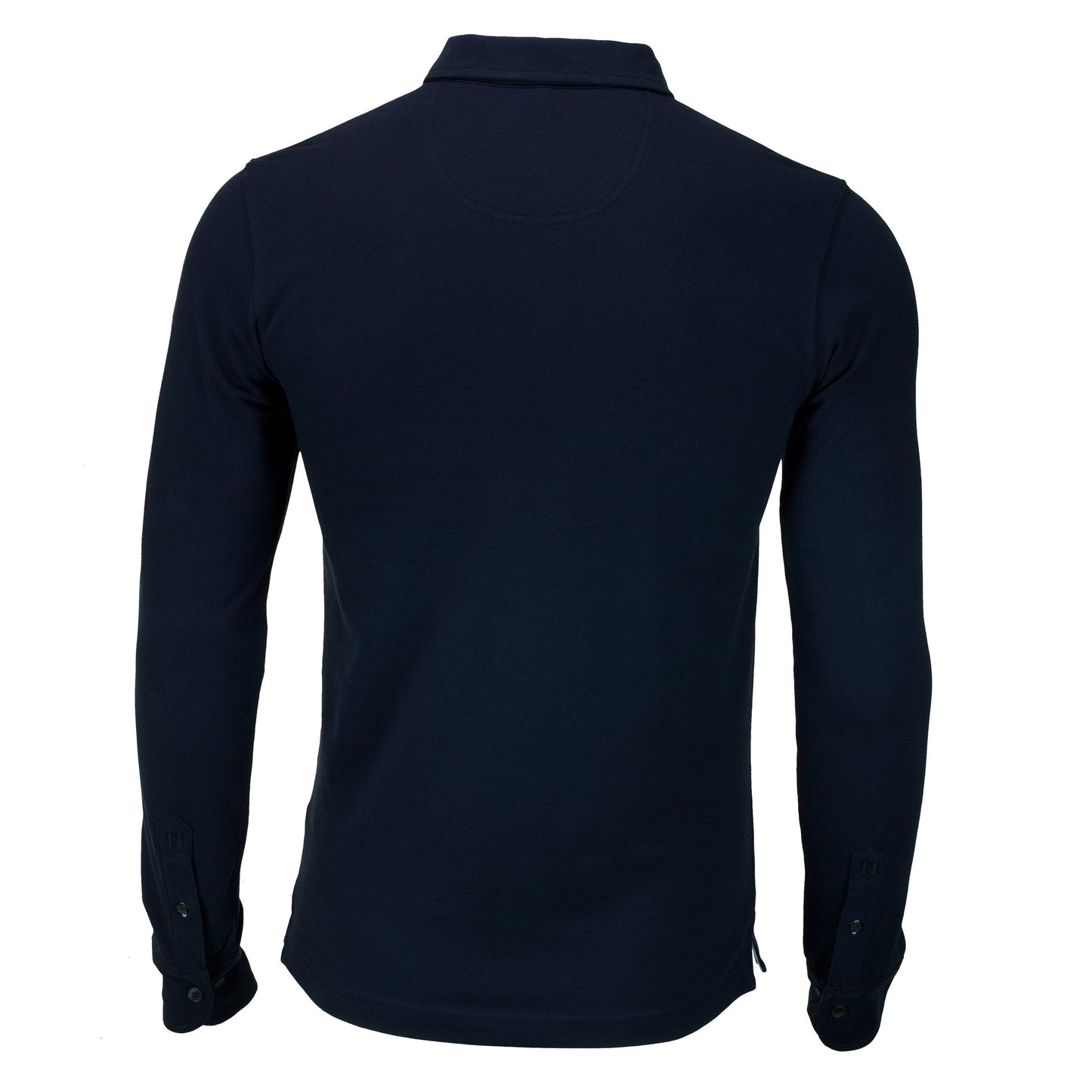 Nimbus Carlington Deluxe Long Sleeve Polo Shirt Organic Cotton Elegant Fit