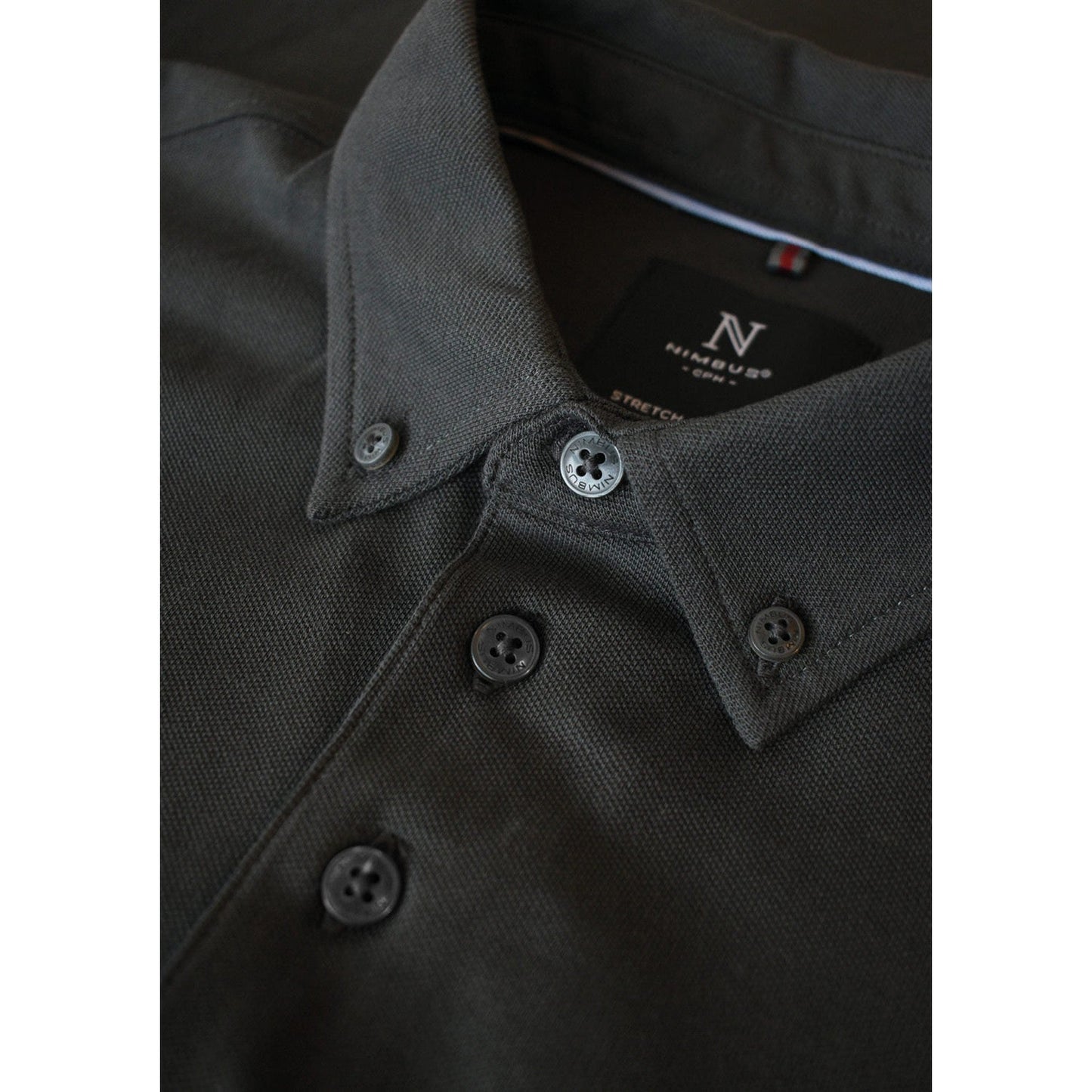 Nimbus Carlington Deluxe Long Sleeve Polo Shirt Organic Cotton Elegant Fit