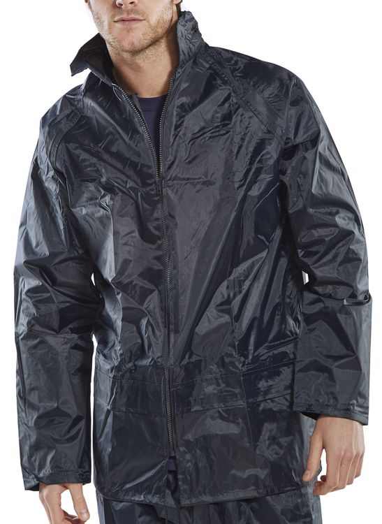 Beeswift Nylon B-Dri Waterproof Jacket Lightweight Breathable Workwear UK