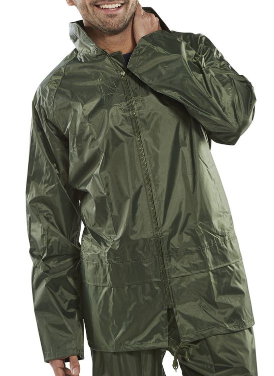 Beeswift Nylon B-Dri Waterproof Jacket Lightweight Breathable Workwear UK