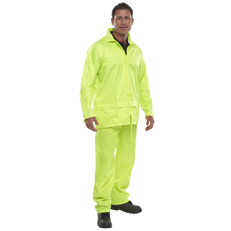 Beeswift Nylon B-dri Weatherproof Suit Lightweight Jacket & Trousers Waterproof